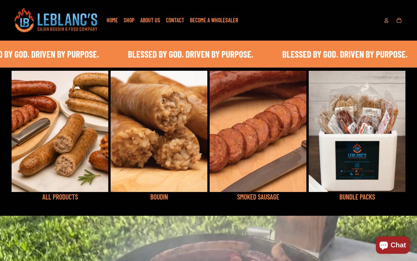 leblancs.shop homepage screenshot