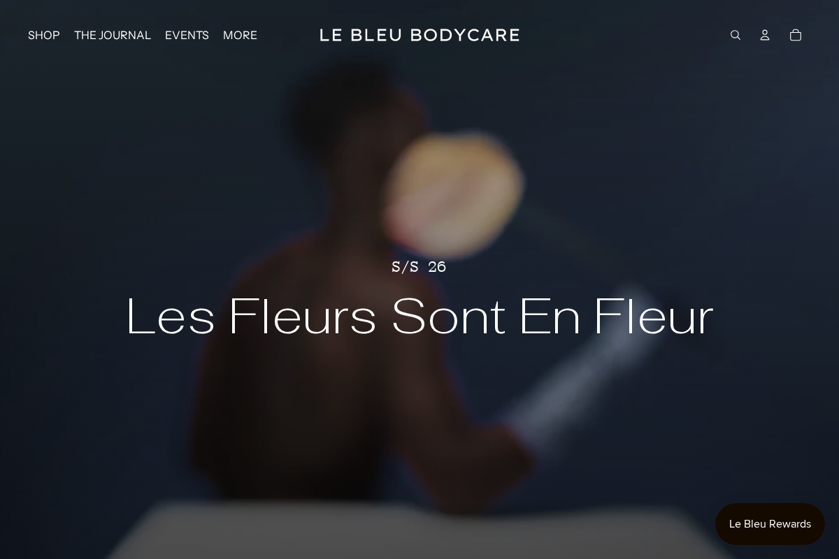 lebleubodycare.com homepage screenshot