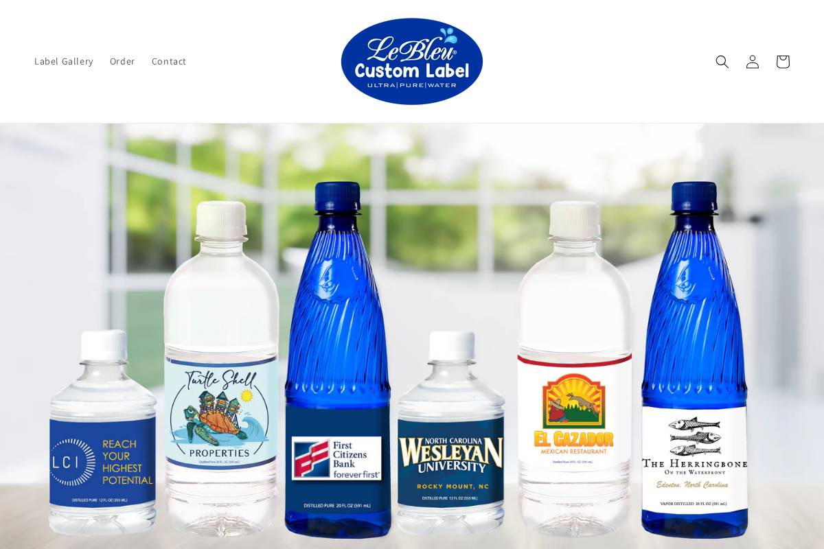lebleucustom.com homepage screenshot