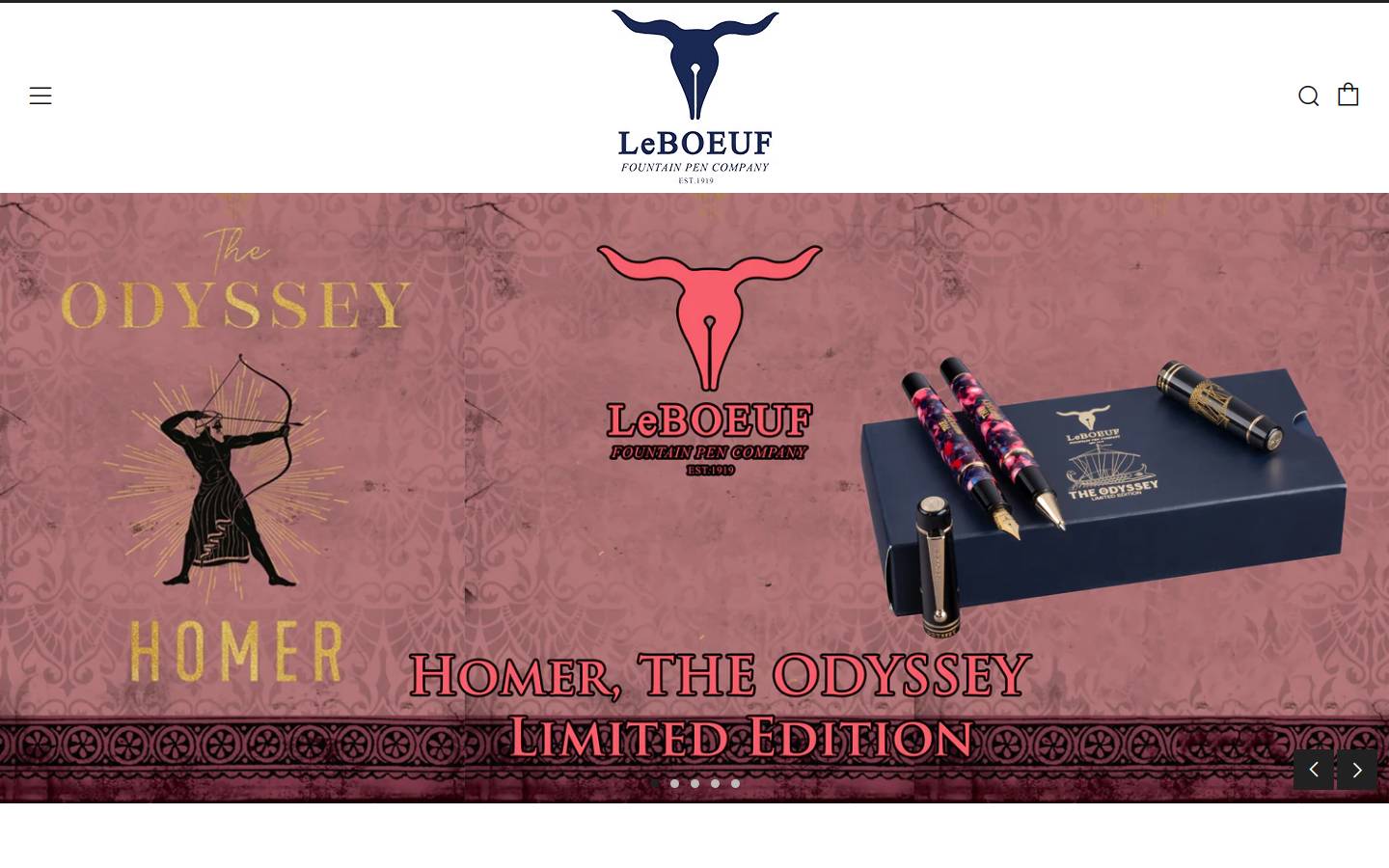 leboeufpens.com homepage screenshot
