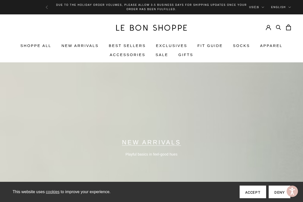 lebonshoppe.com homepage screenshot
