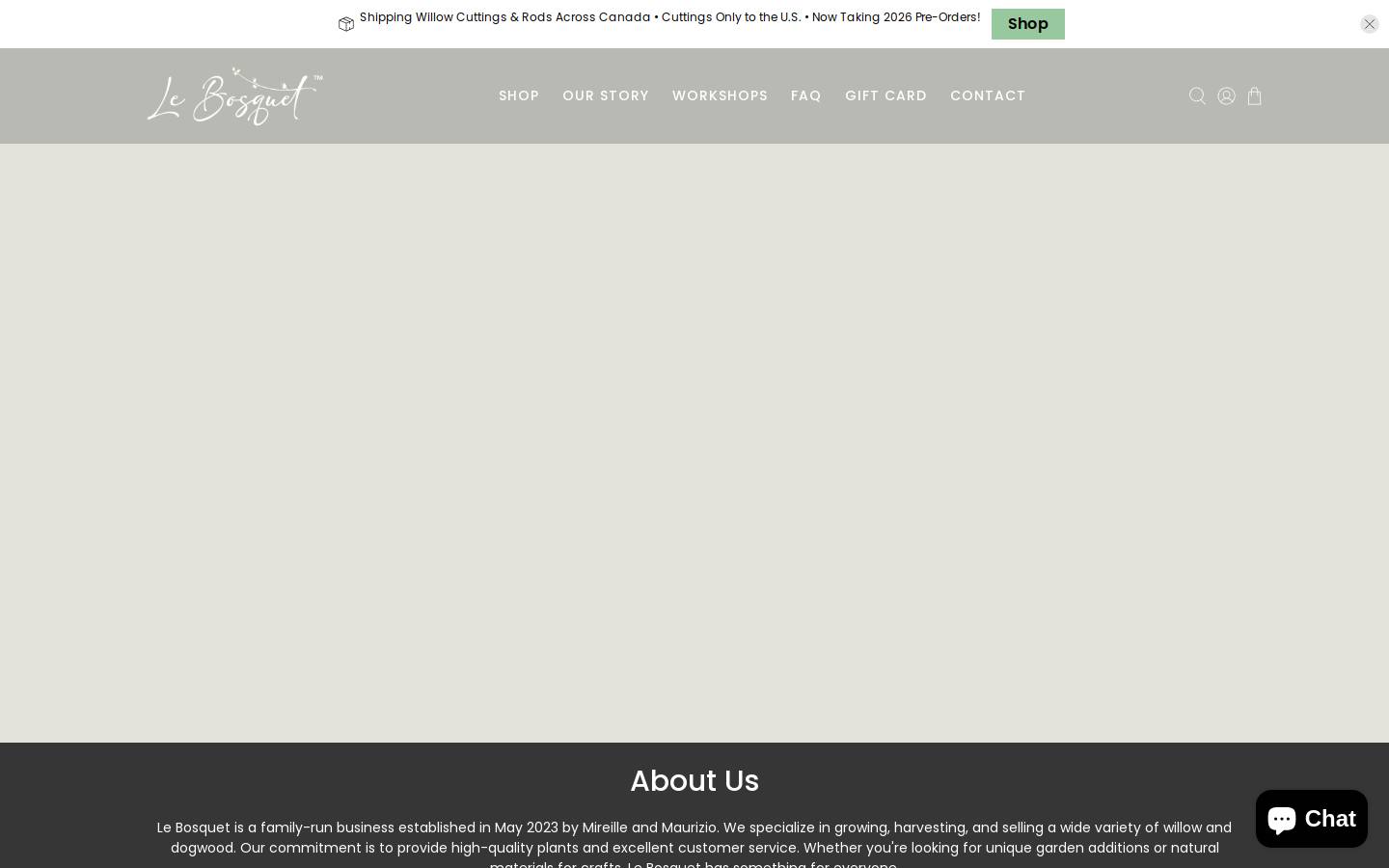 lebosquetranch.com homepage screenshot