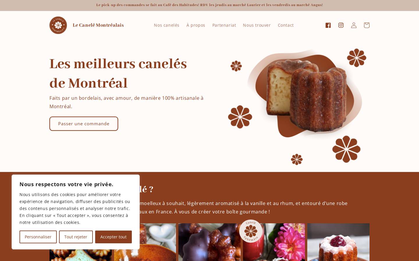 lecanelemontrealais.ca homepage screenshot