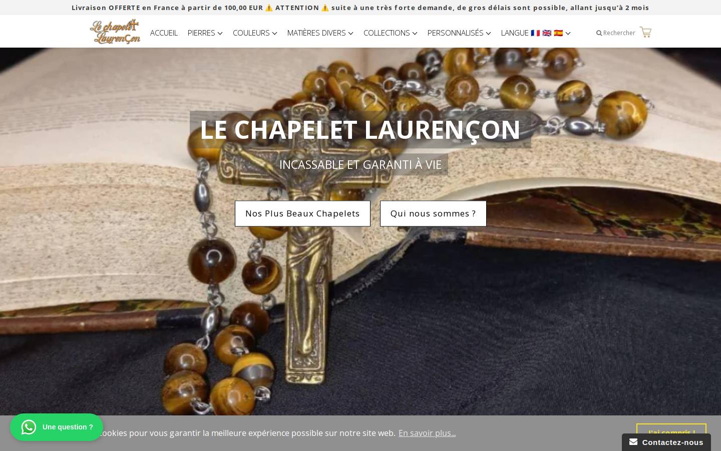lechapeletlaurencon.com homepage screenshot