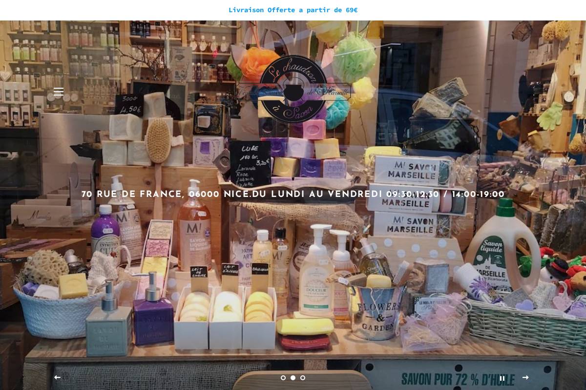 lechaudronasavonnice.com homepage screenshot