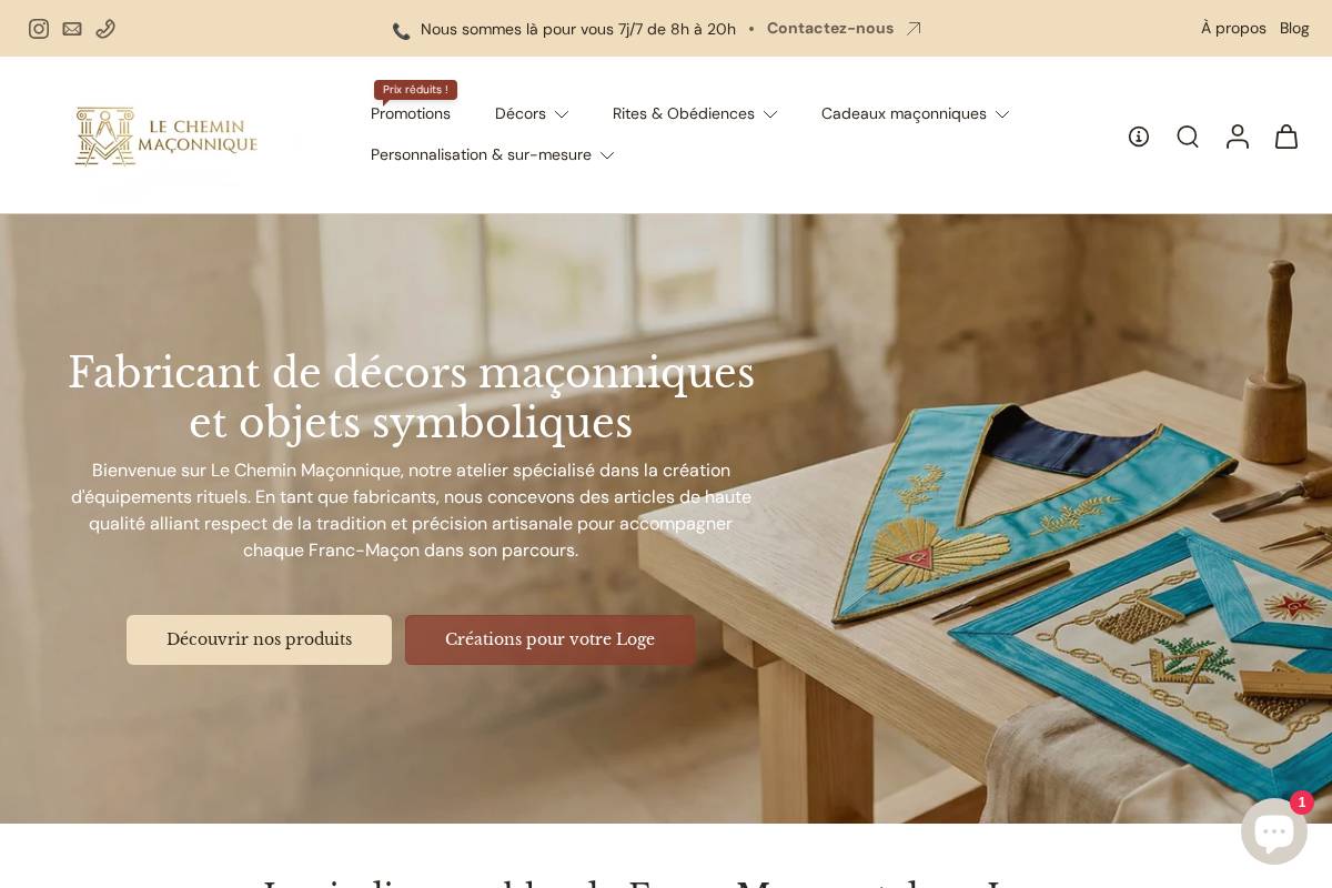 lecheminmaconnique.com homepage screenshot