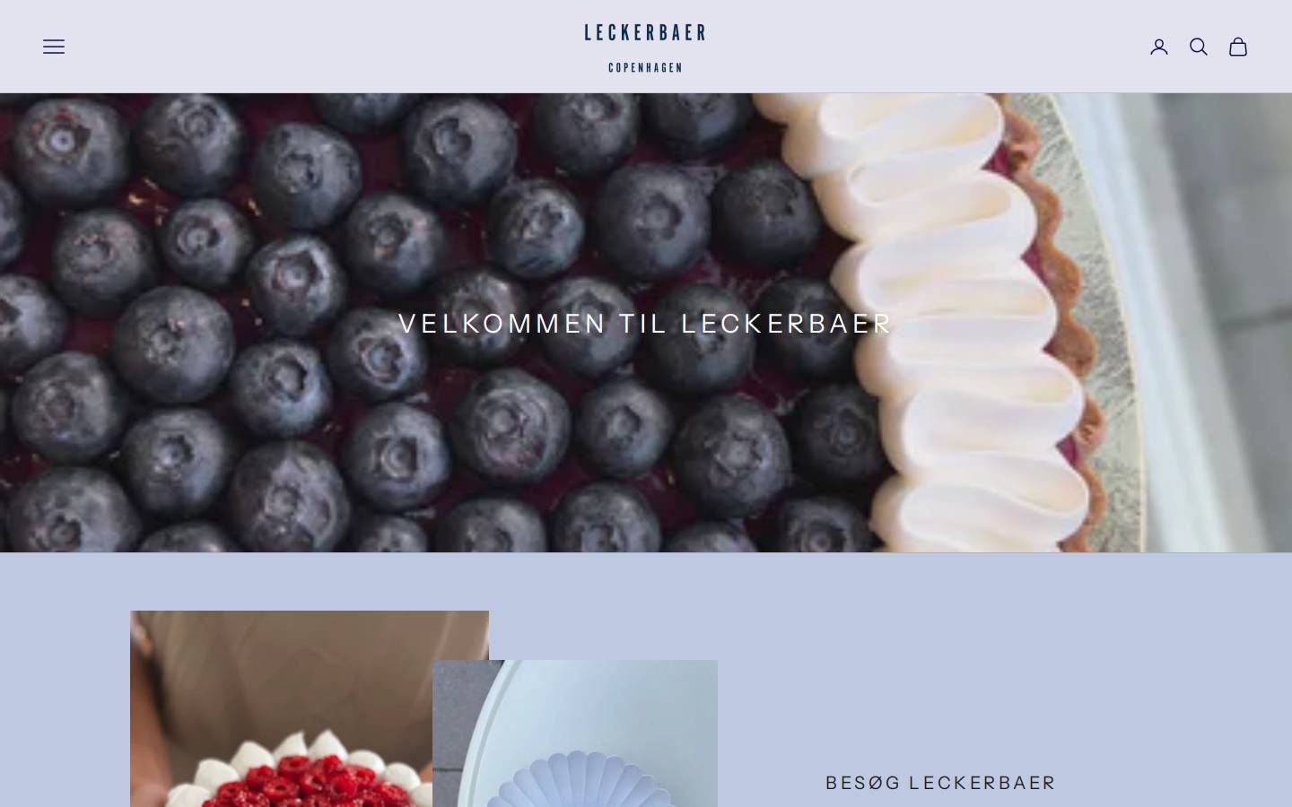 Leckerbaer homepage screenshot