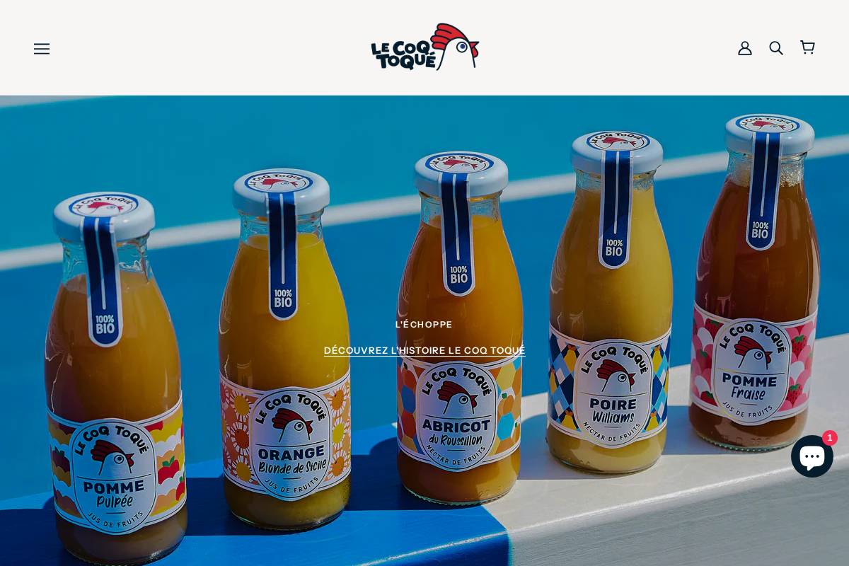 Le Coq Toqué homepage screenshot