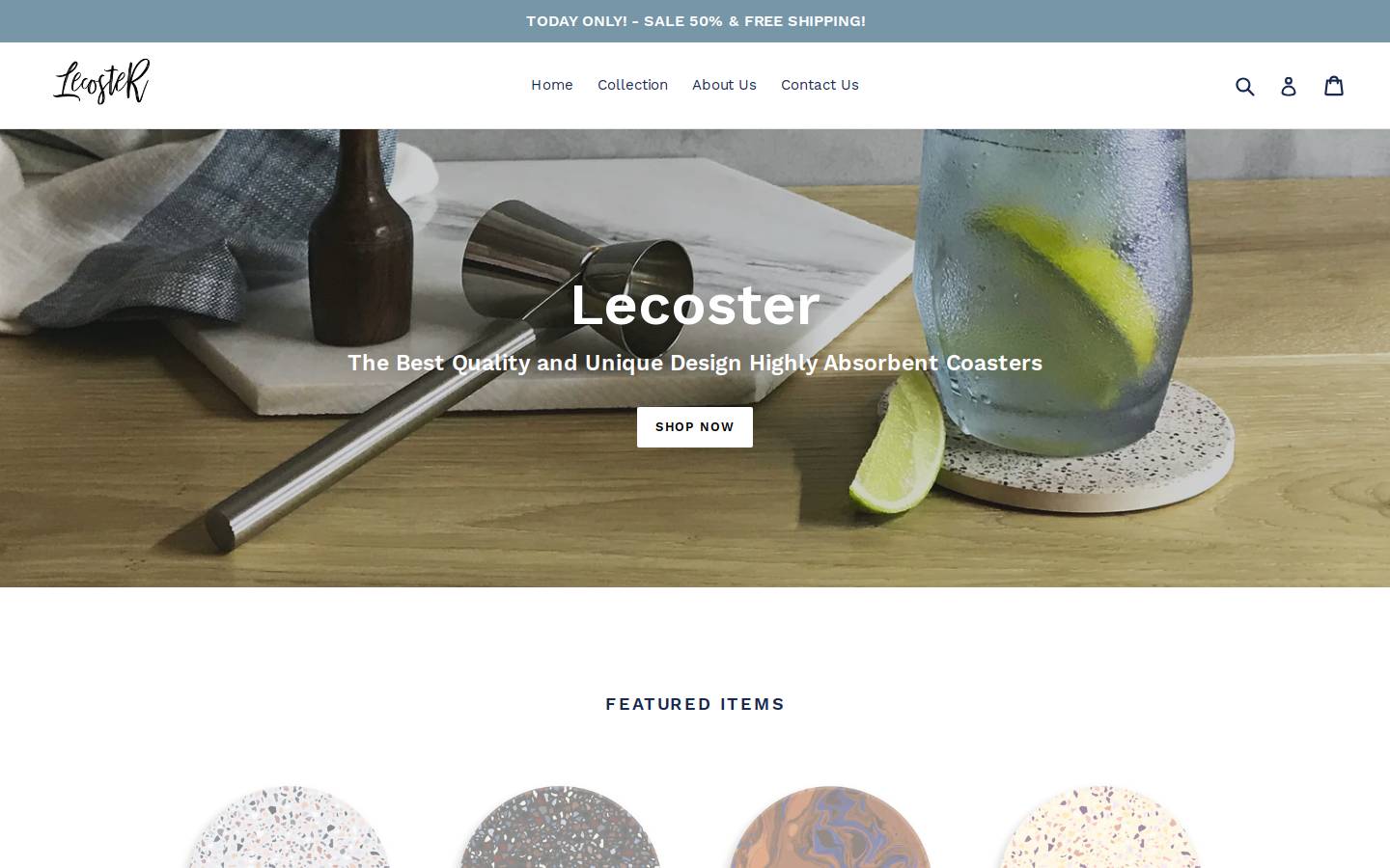 lecoster.com homepage screenshot