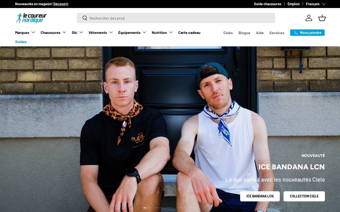lecoureurnordique.ca homepage screenshot