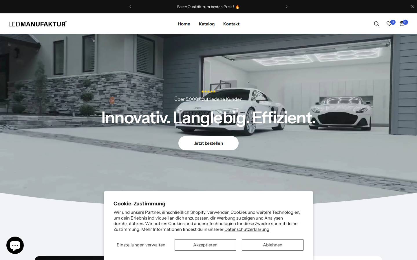 led-manufaktur.com homepage screenshot