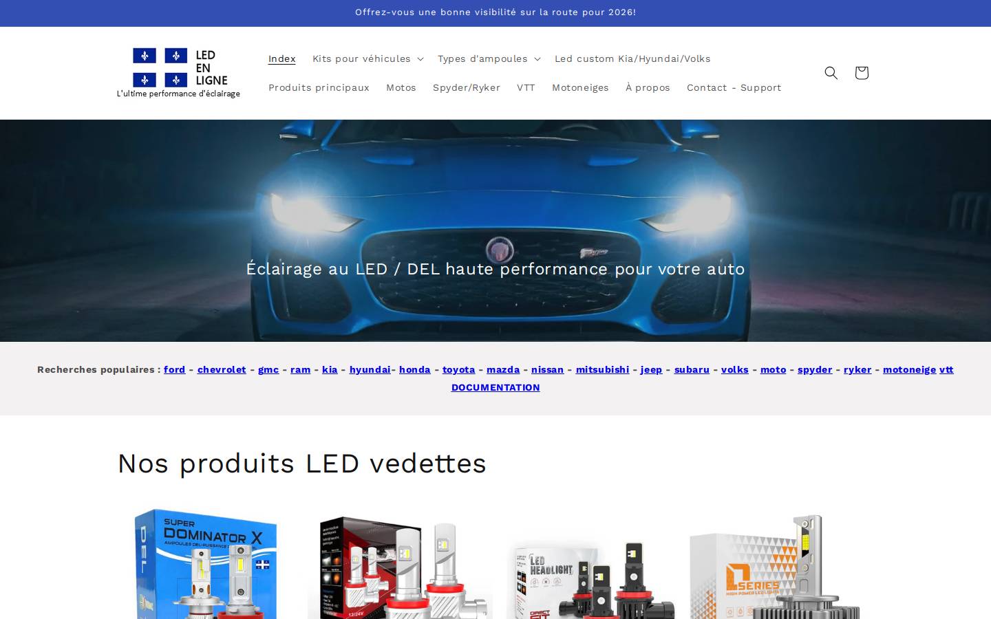 ledenligne.com homepage screenshot
