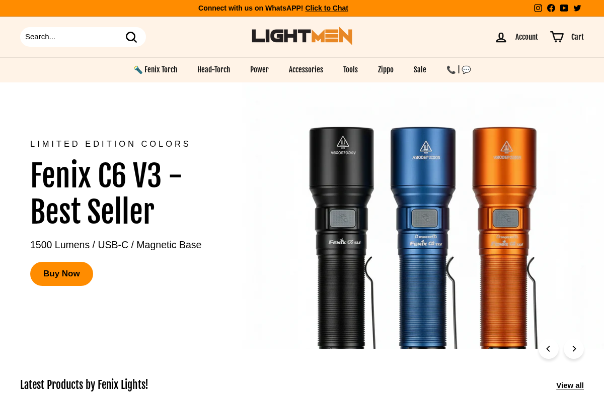 LightMen homepage screenshot