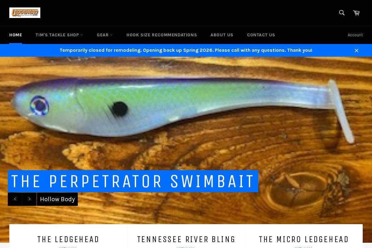 ledgehead.com homepage screenshot