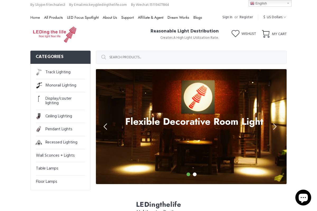 LEDingthelife (Hong Kong) Limited homepage screenshot
