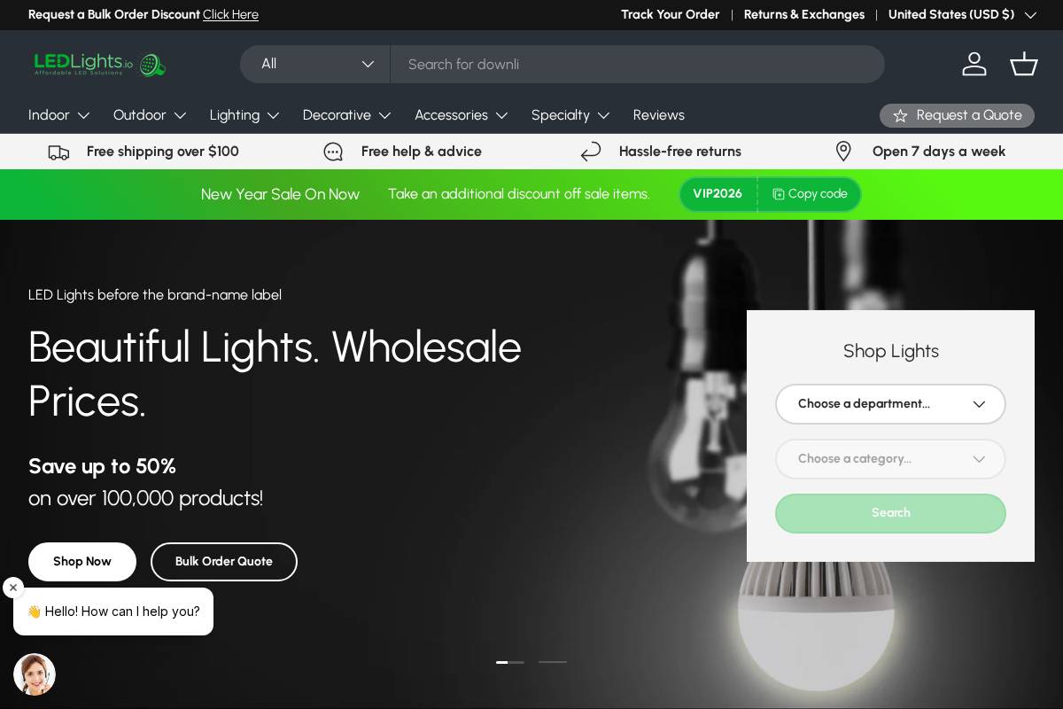 LED Lights For Sale : Affordable LED Solutions : Wholesale Prices homepage screenshot