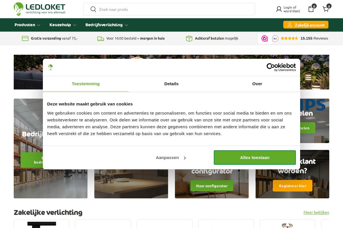 LedLoket homepage screenshot