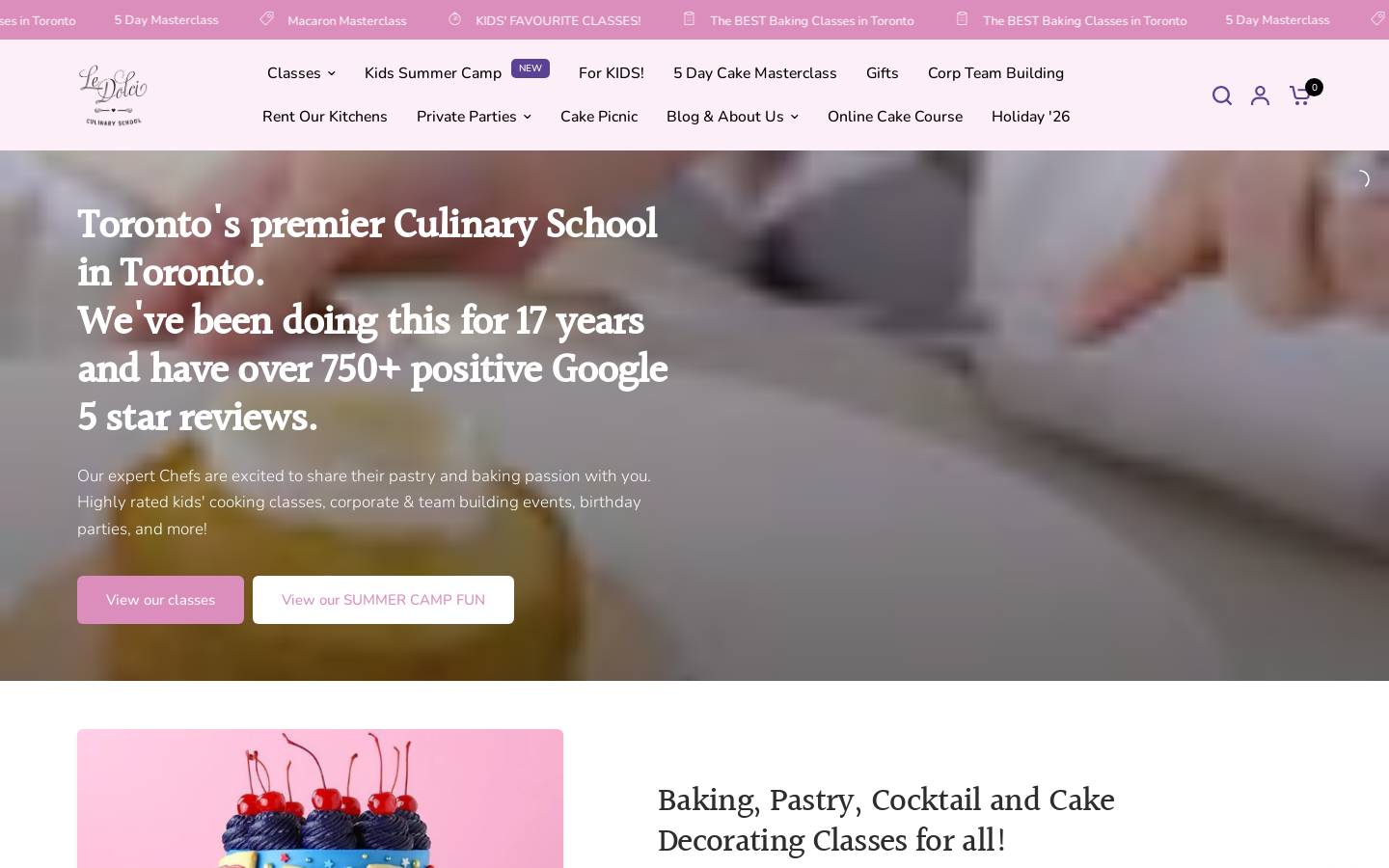 ledolci.com homepage screenshot