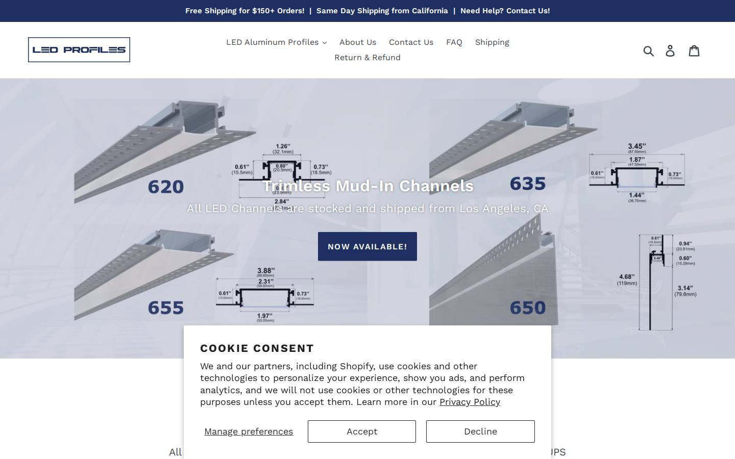 ledprofiles.com homepage screenshot