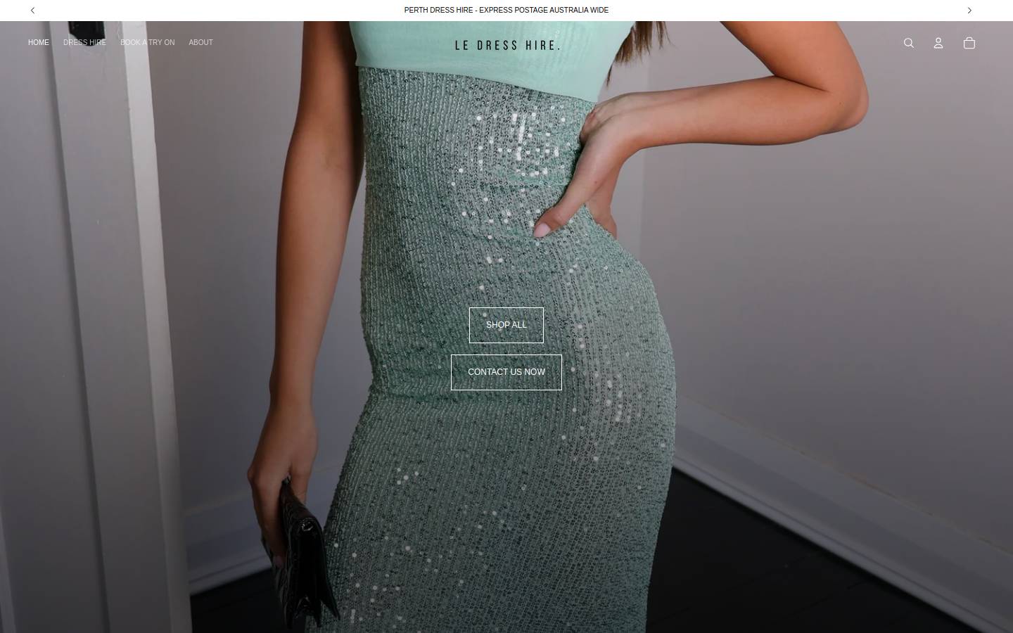 ledresshire.com.au homepage screenshot
