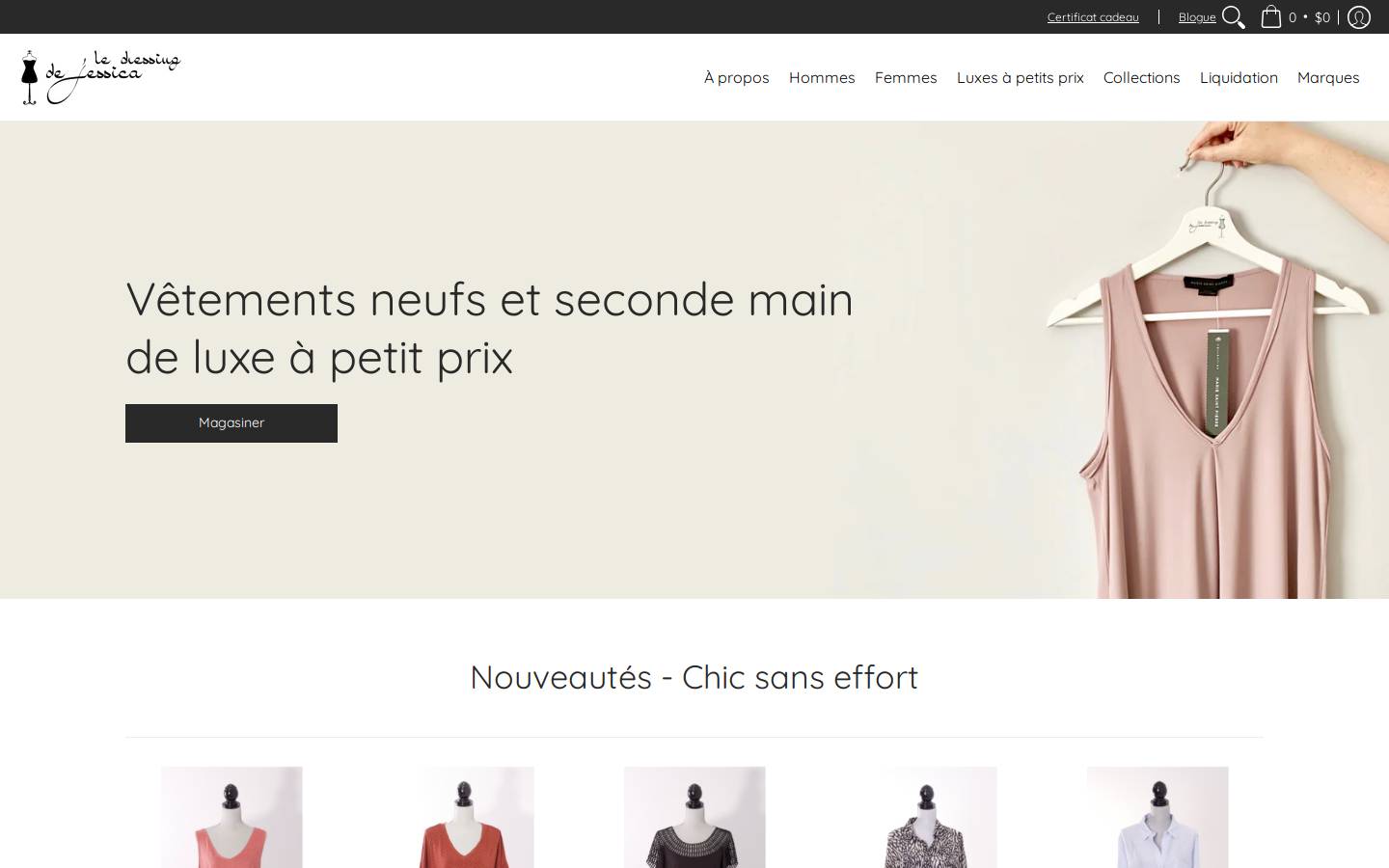 ledressingdejessica.com homepage screenshot