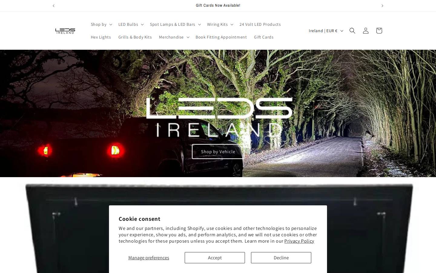 ledsireland.ie homepage screenshot