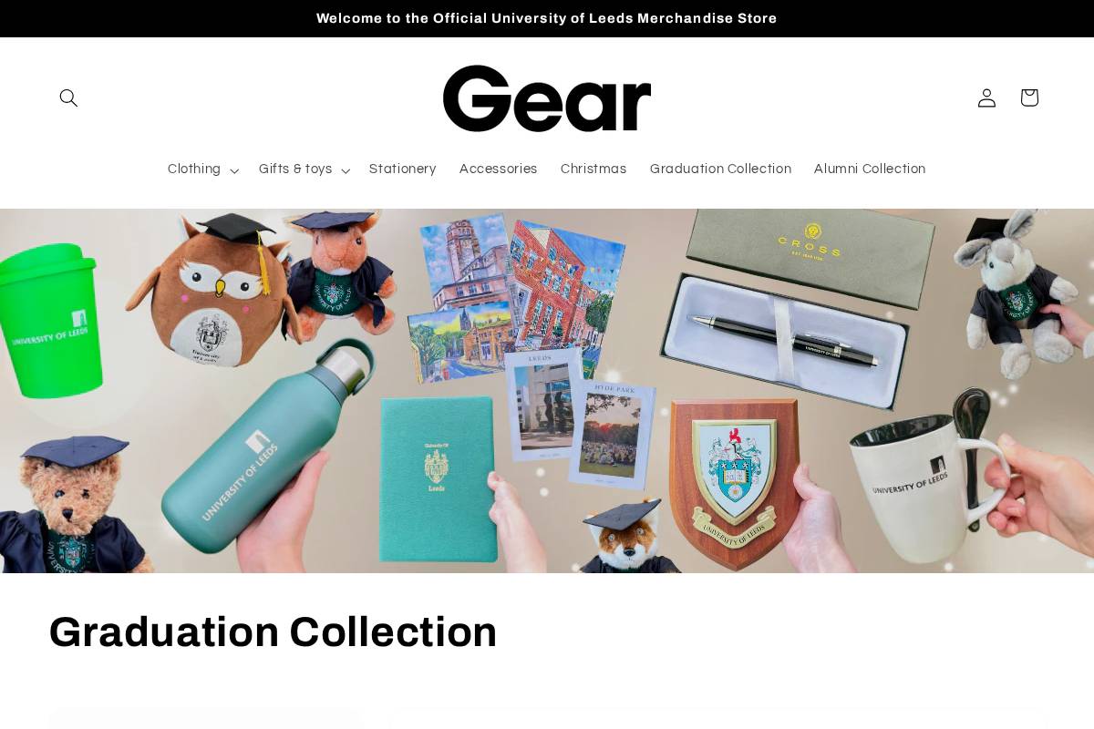 leedsgear.com homepage screenshot
