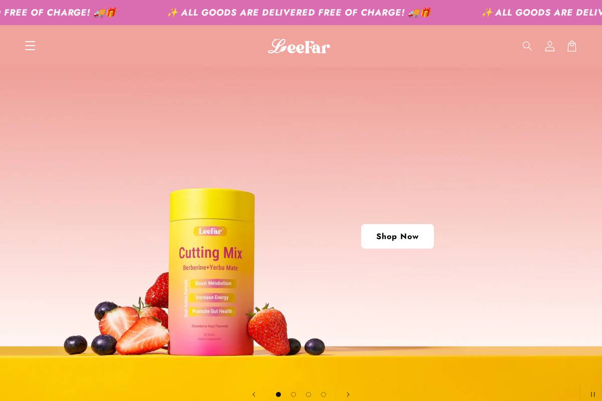 leefar.shop homepage screenshot
