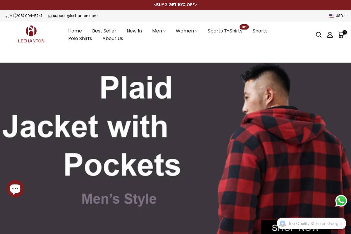 LEEHANTON homepage screenshot