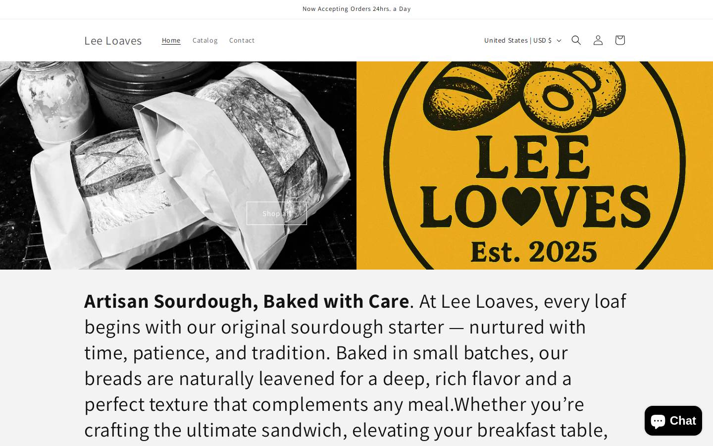 leeloaves.com homepage screenshot