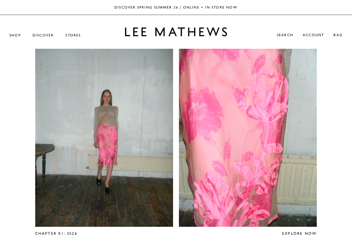 Lee Mathews homepage screenshot