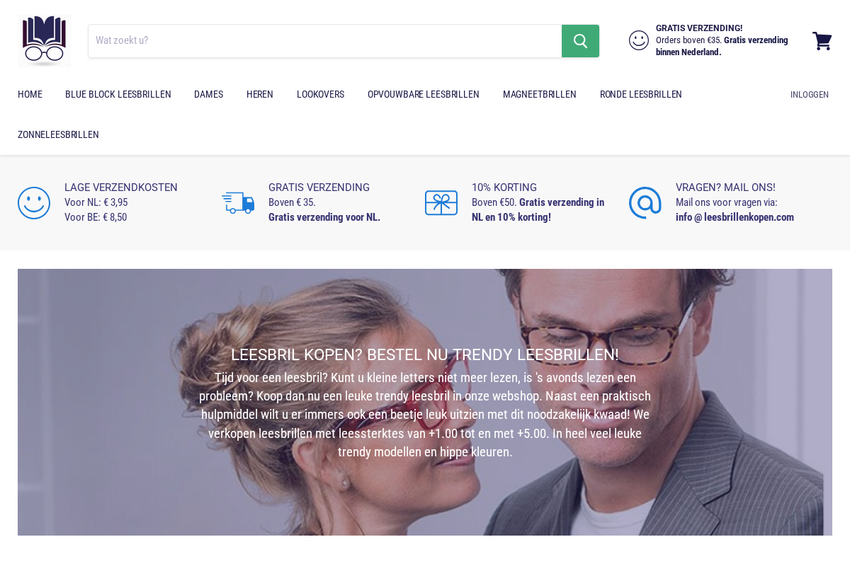leesbrillenkopen.com homepage screenshot