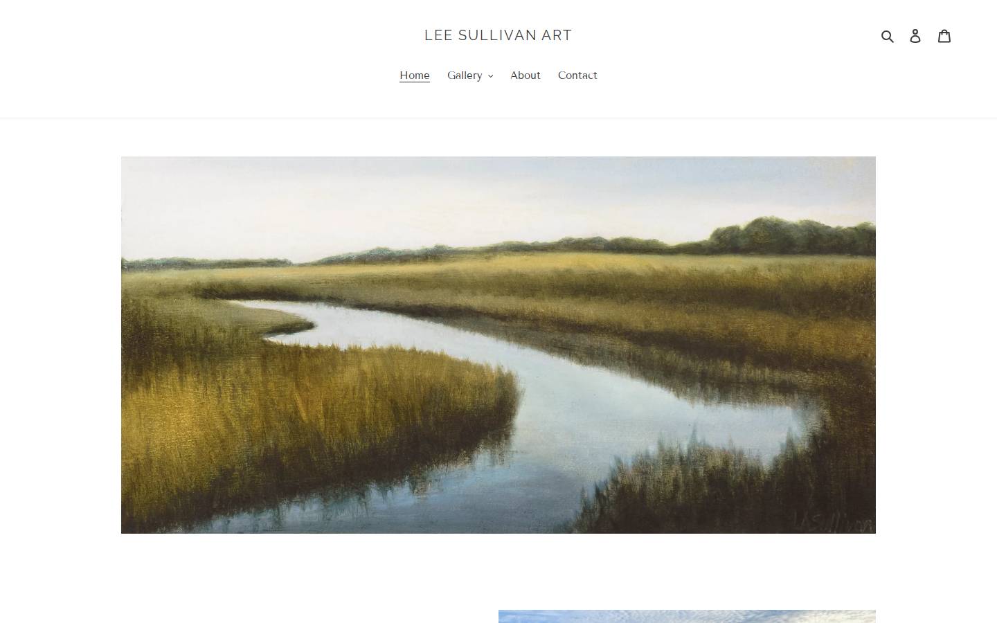 leesullivanart.com homepage screenshot