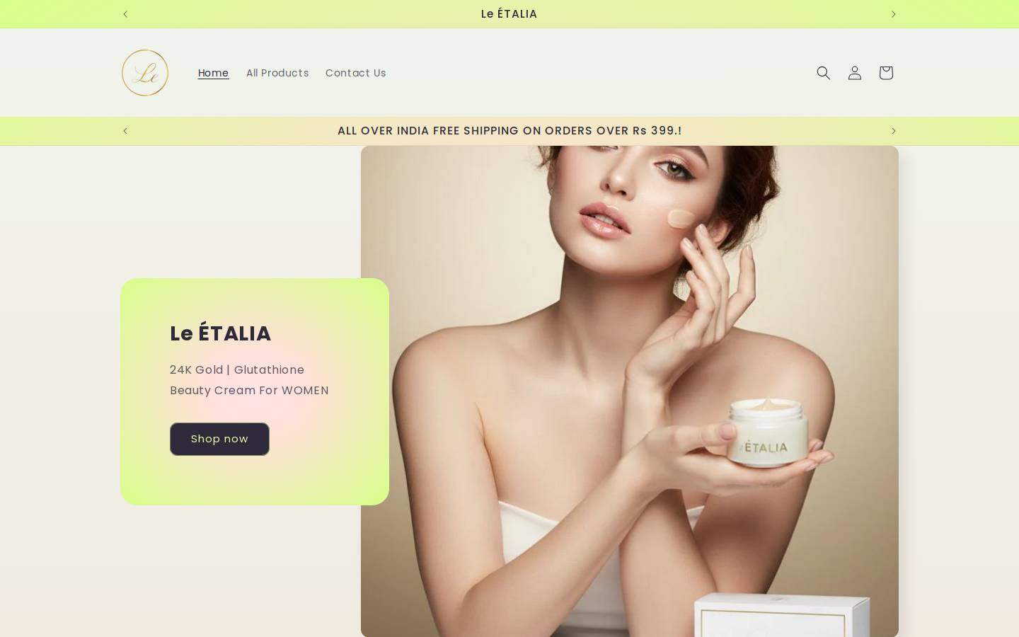 leetalia.com homepage screenshot