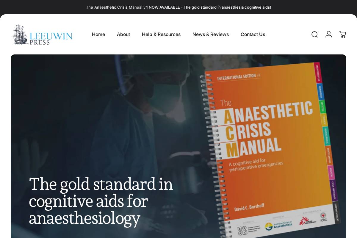 leeuwinpress.com.au homepage screenshot