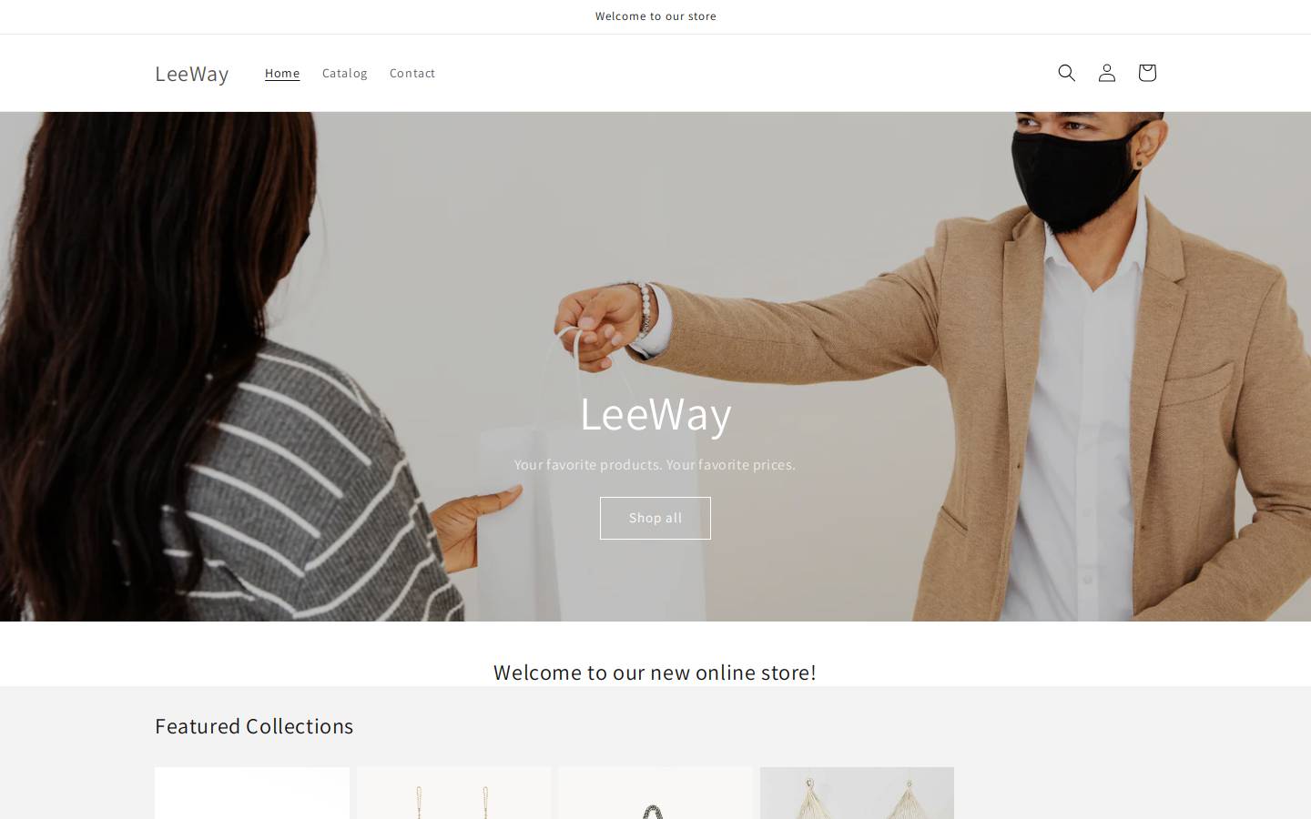 leewayshopping.com homepage screenshot
