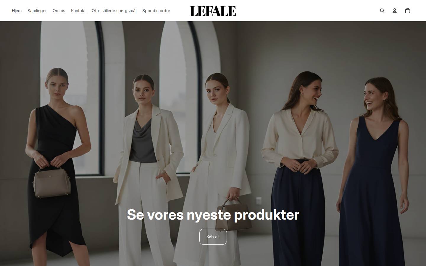 Lefale homepage screenshot