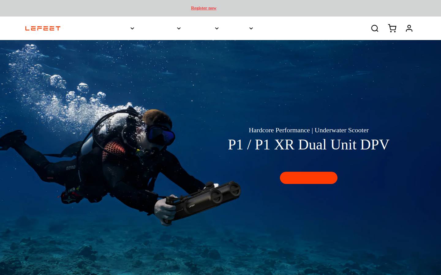 LEFEET homepage screenshot