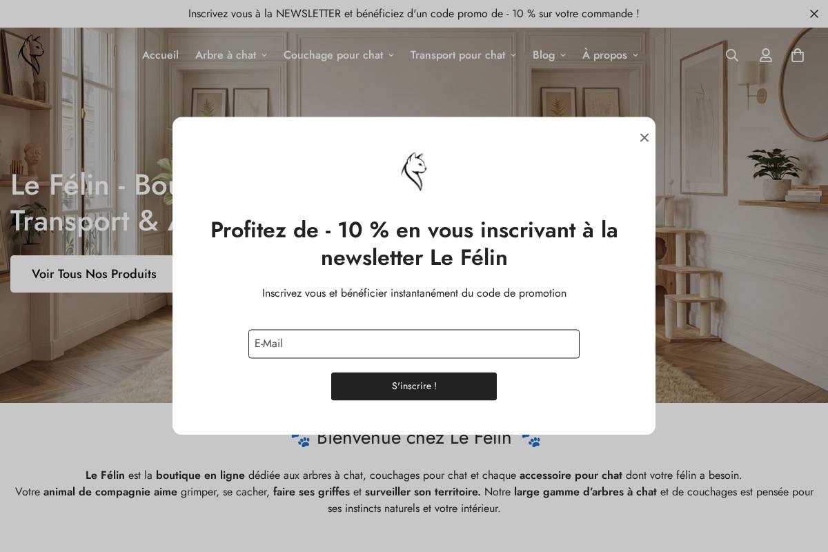 lefelin.com homepage screenshot
