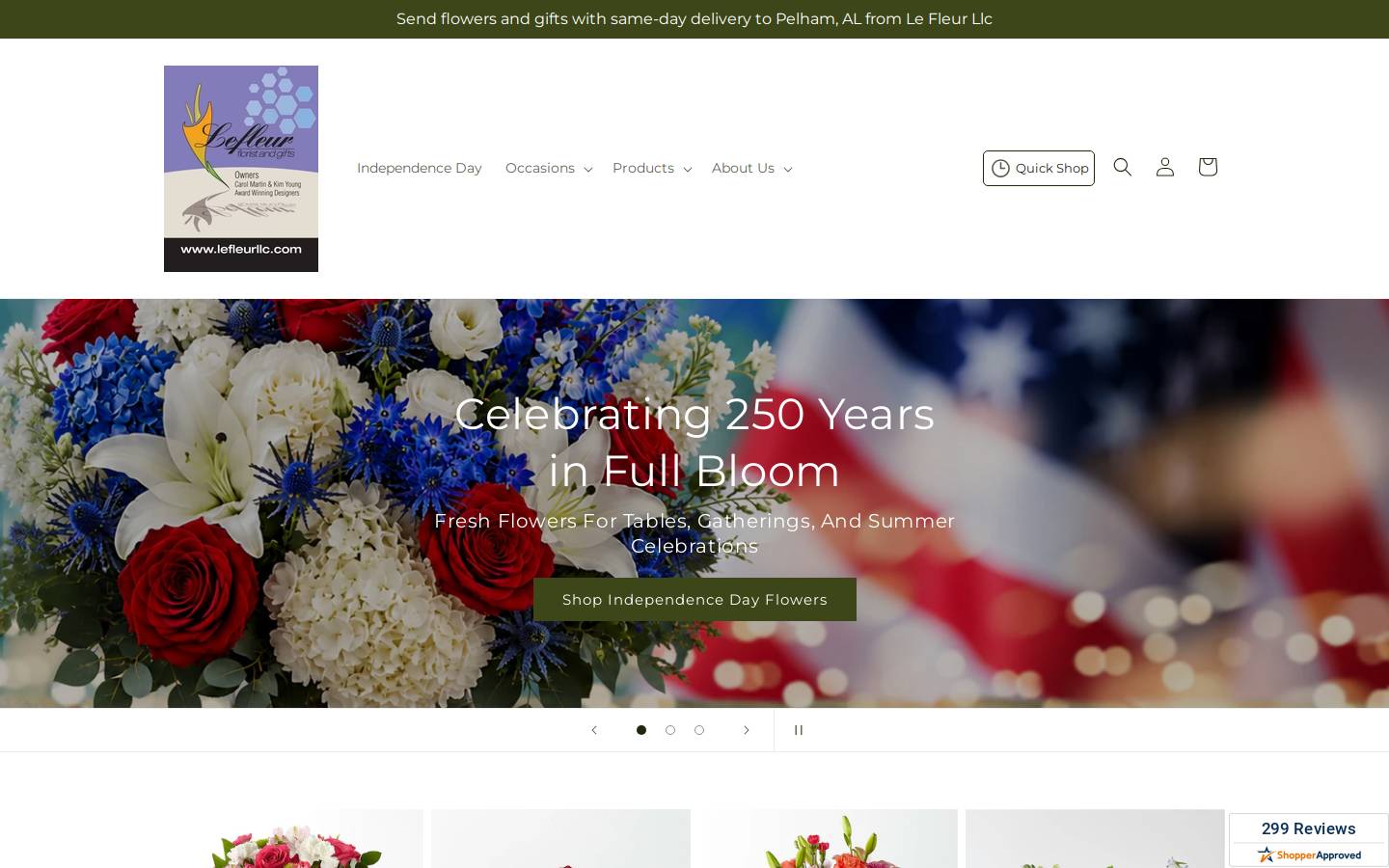 lefleurllc.com homepage screenshot