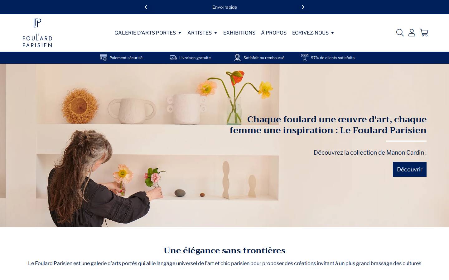 lefoulardparisien.com homepage screenshot