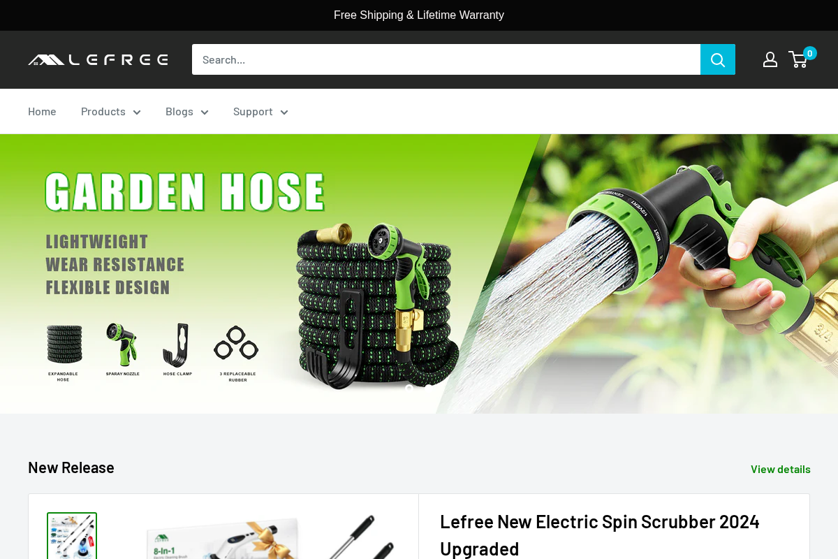 lefree.net homepage screenshot