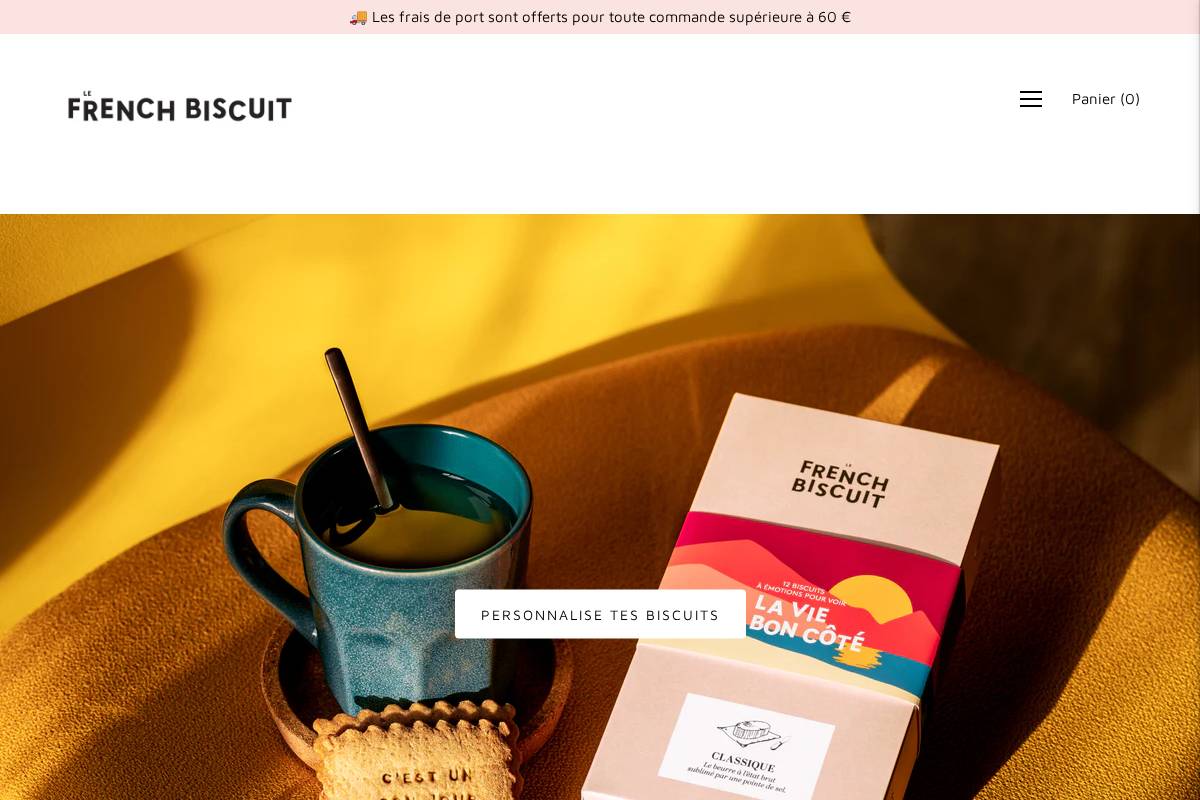 Le French Biscuit homepage screenshot