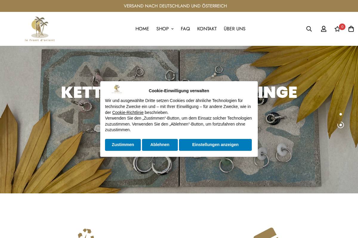 lefrontdorient.de homepage screenshot