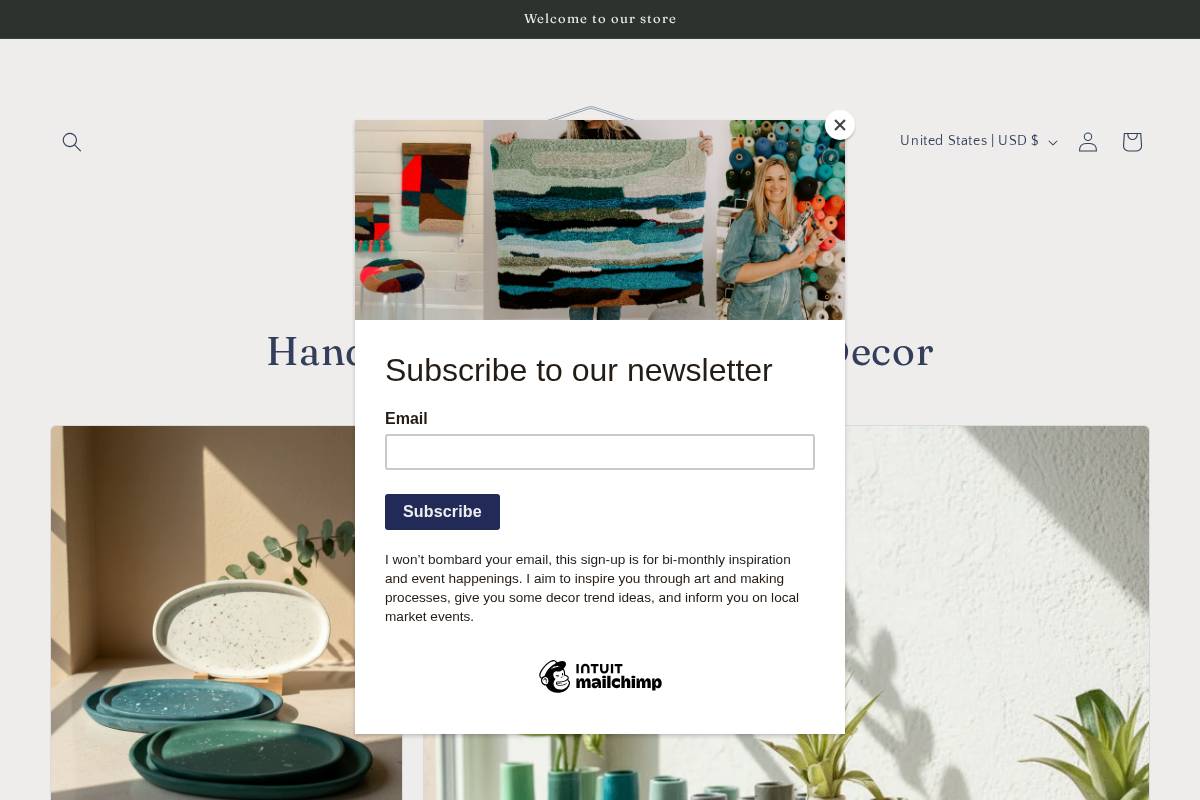 leftcornergoods.com homepage screenshot
