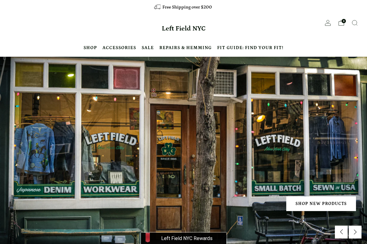 leftfieldnyc.com homepage screenshot