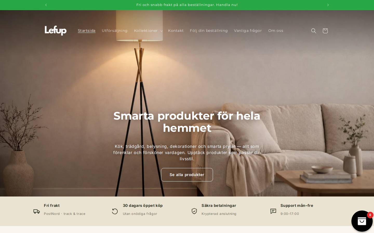 lefup.com homepage screenshot