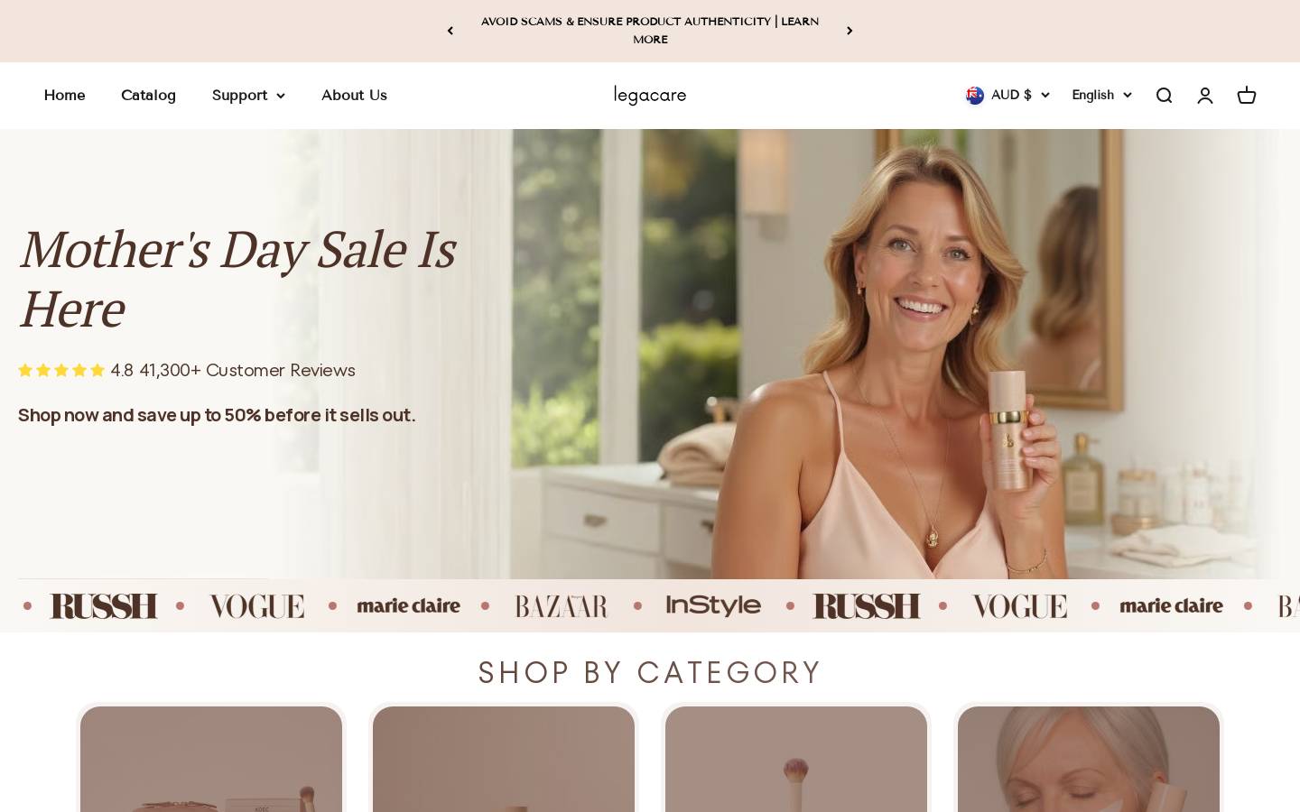 legacare.com homepage screenshot