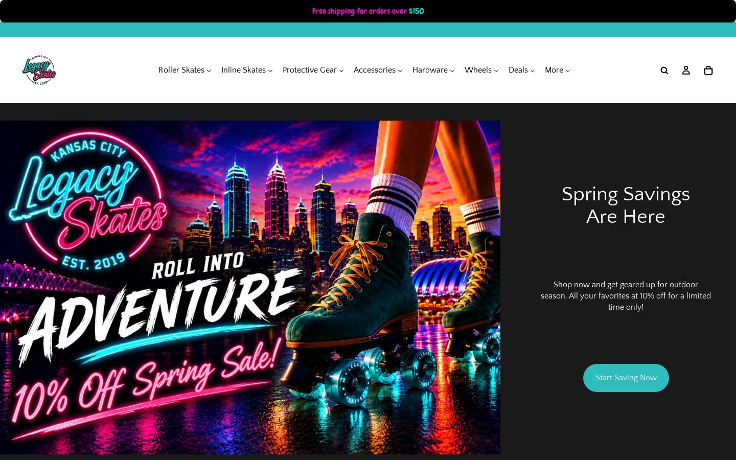 legacyskateskc.com homepage screenshot