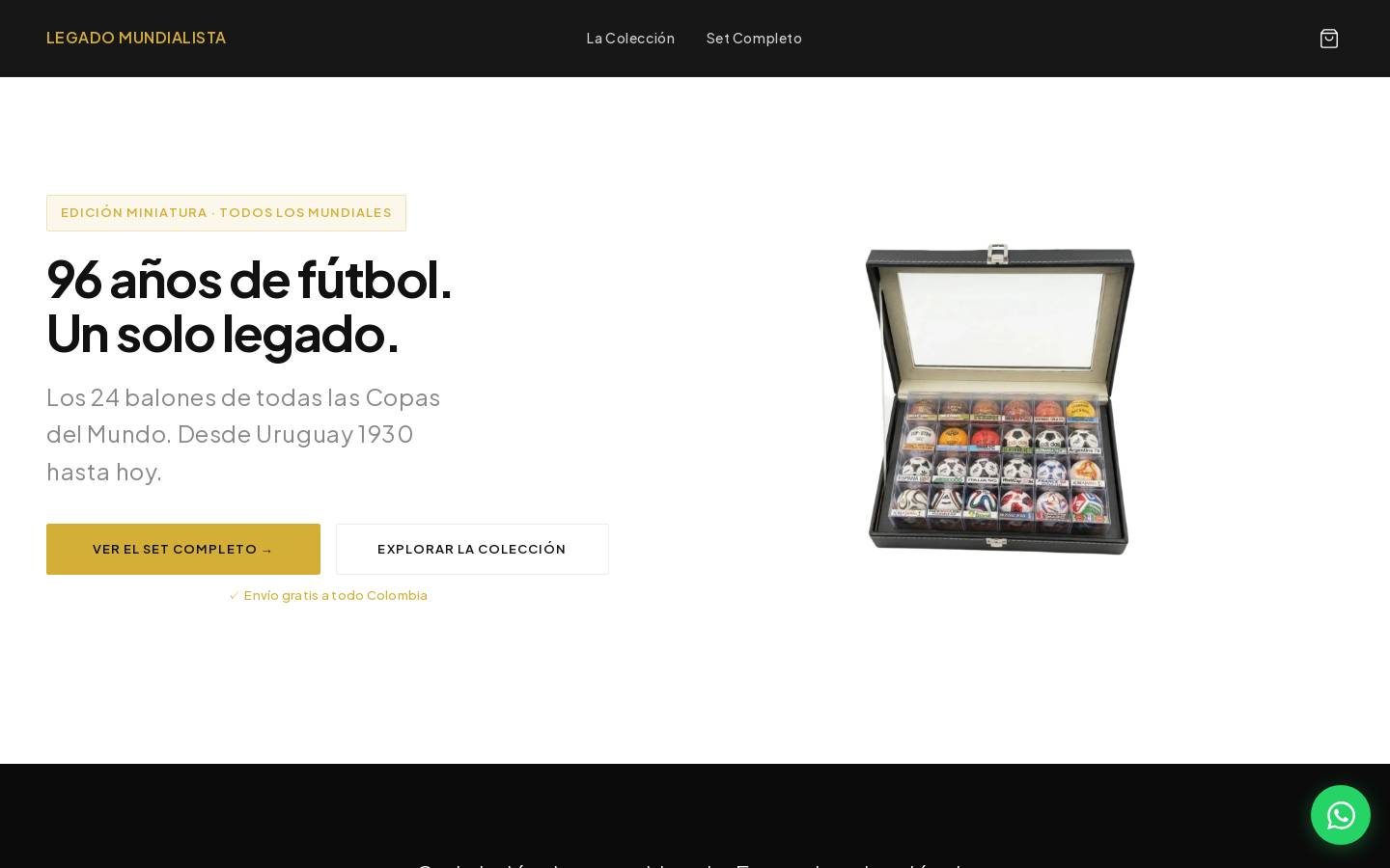 legadomundialista.com homepage screenshot